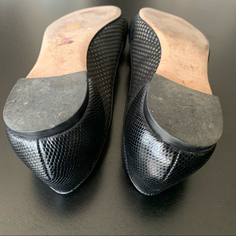 Giuseppe Zanotti Black Flats with Sleek Bow Detail size 8 - Picture 7 of 12
